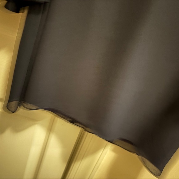 Gorgeous Eliza J Bell Sheer Sleeves VNeck Dark Blue Short Dress Size 2 - Picture 4 of 6